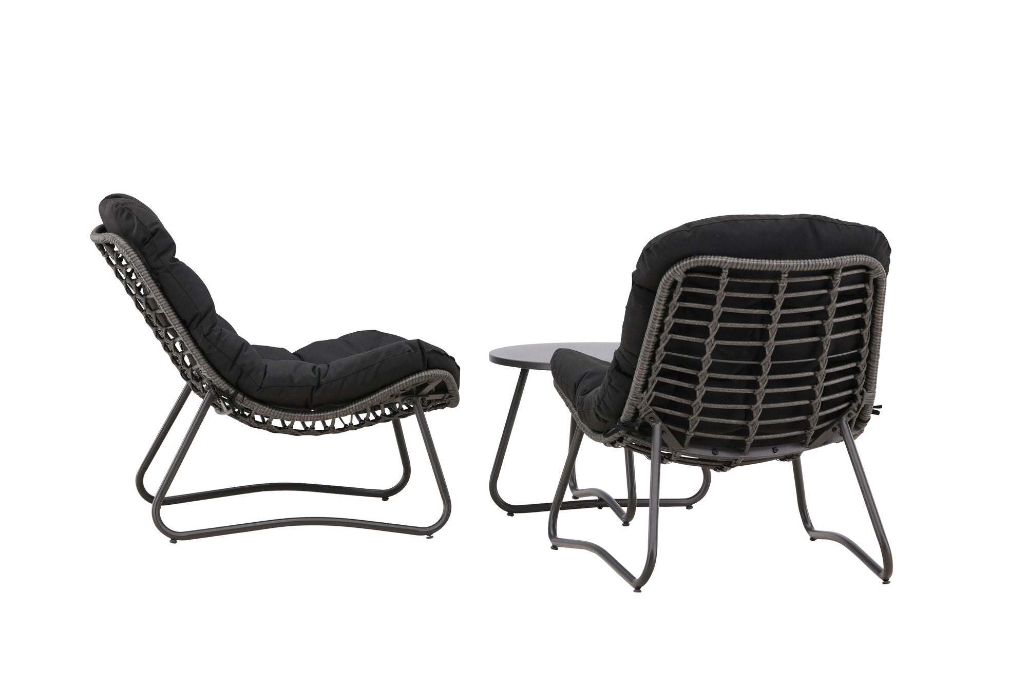 Venture Home Cala Lounge Set - Grey / Black