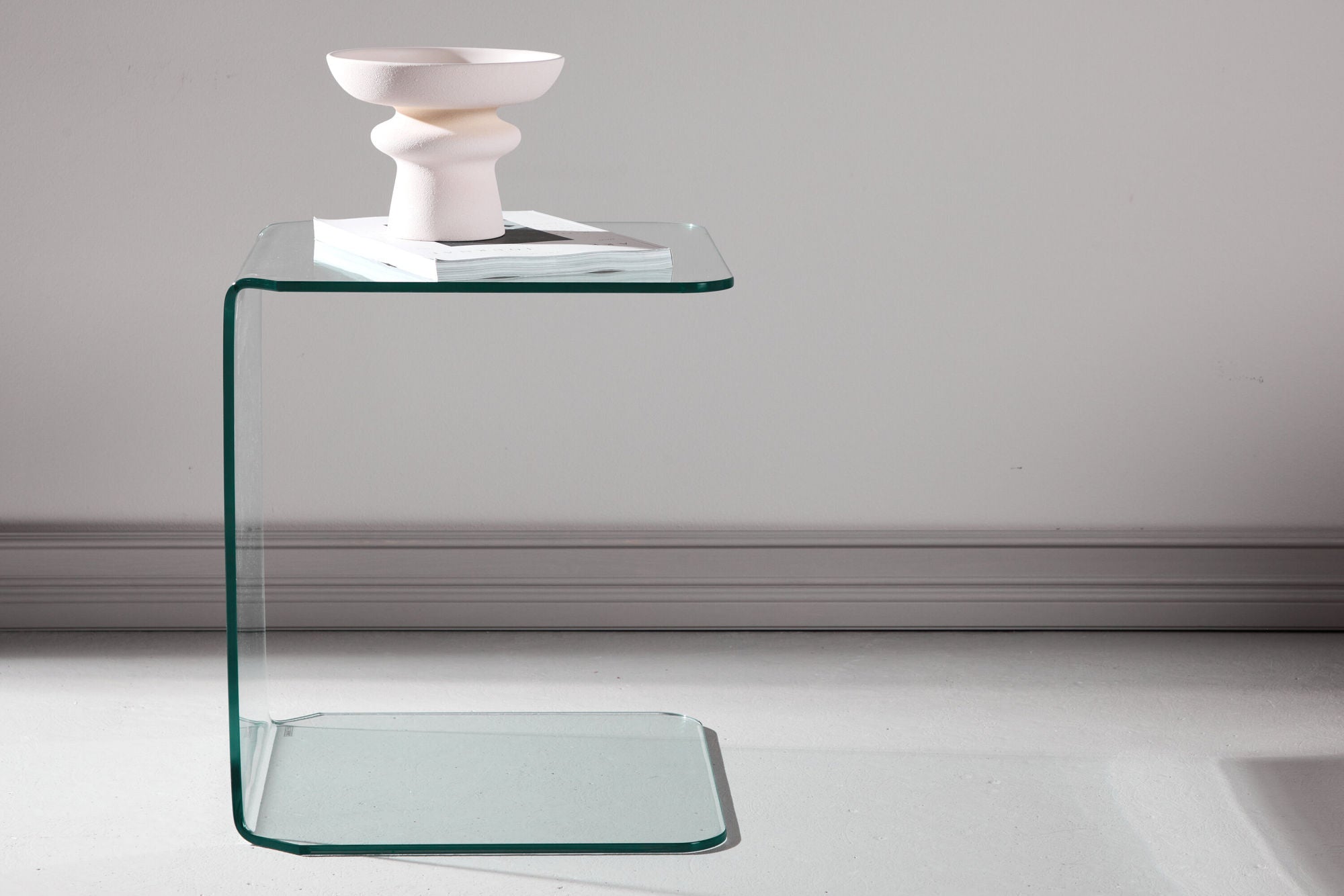 Venture Home Telemark Side bord 45x45x53 cm - Clear Glass