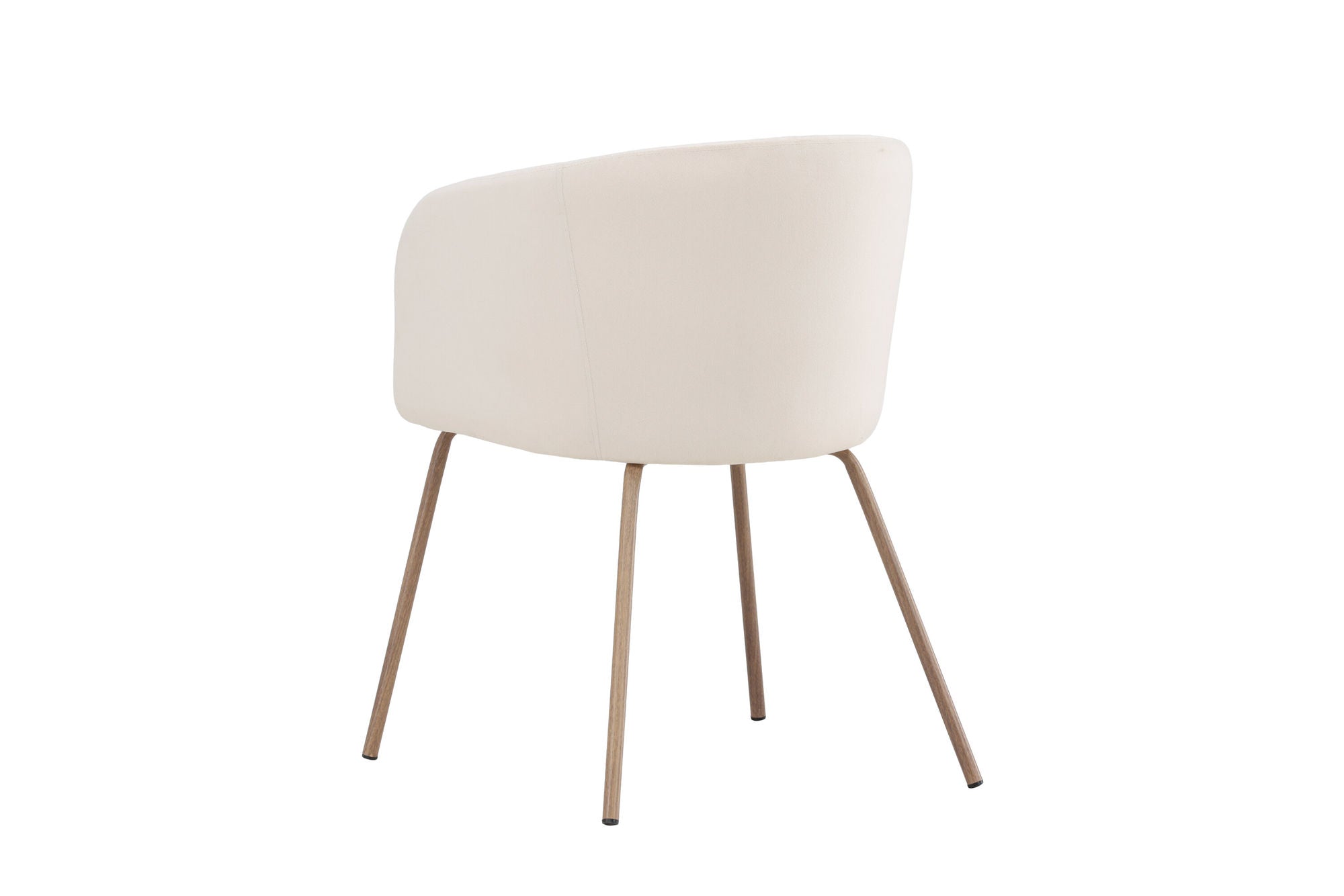 Venture Home Berit Spisebordsstol - Walnut Steel Legs / Cream Velvet