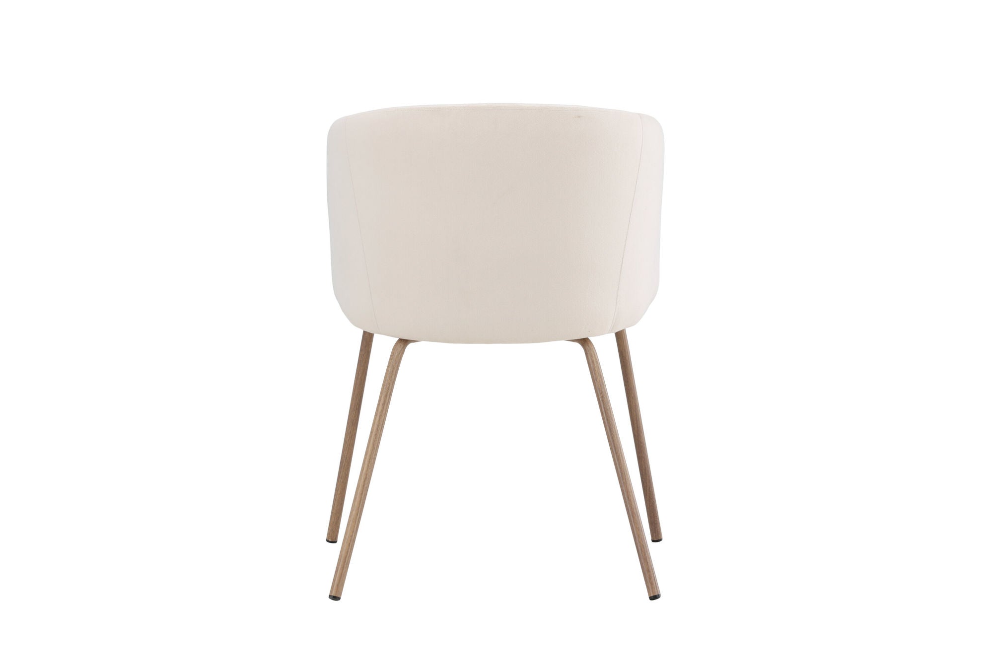 Venture Home Berit Spisebordsstol - Walnut Steel Legs / Cream Velvet
