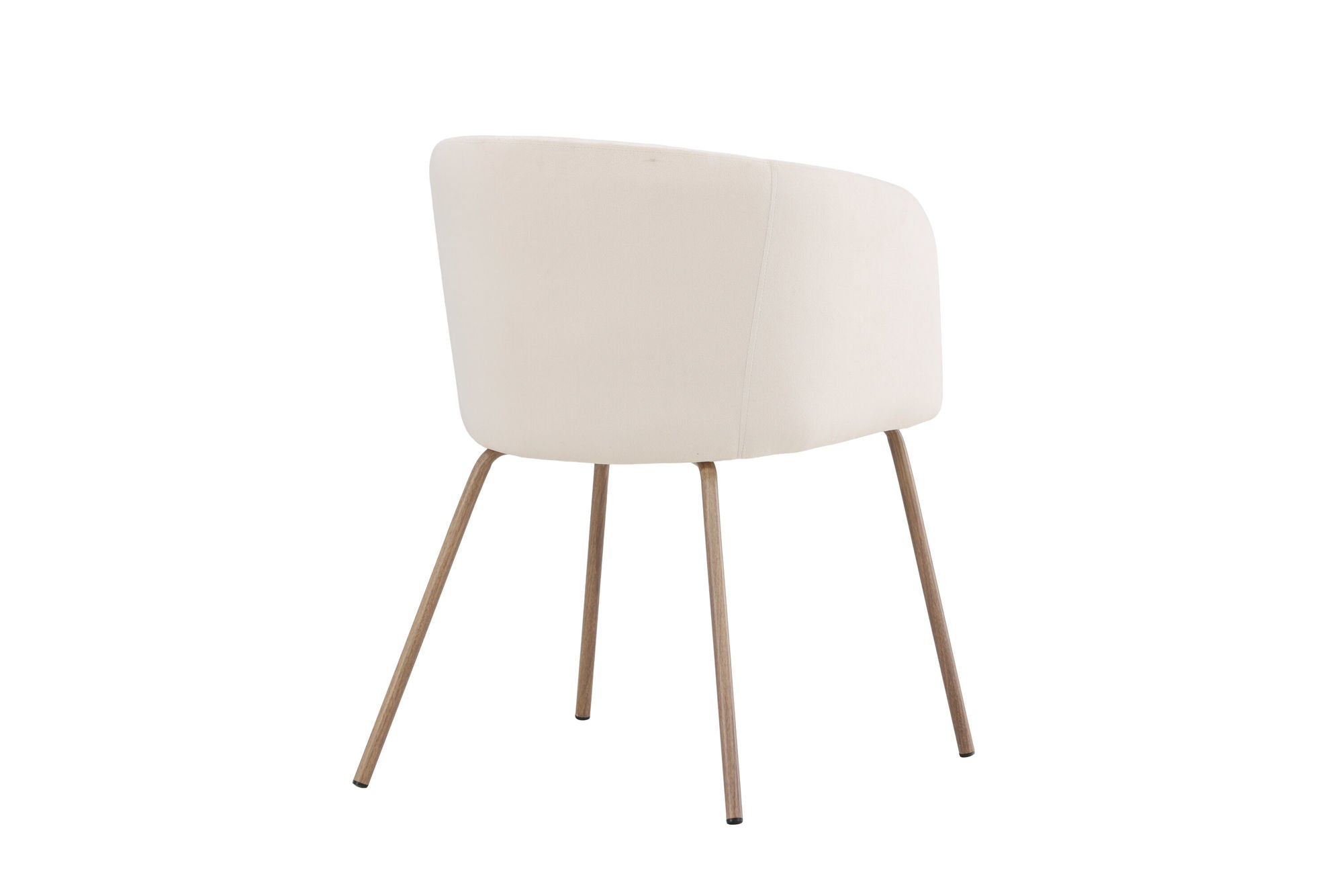Venture Home Berit Spisebordsstol - Walnut Steel Legs / Cream Velvet