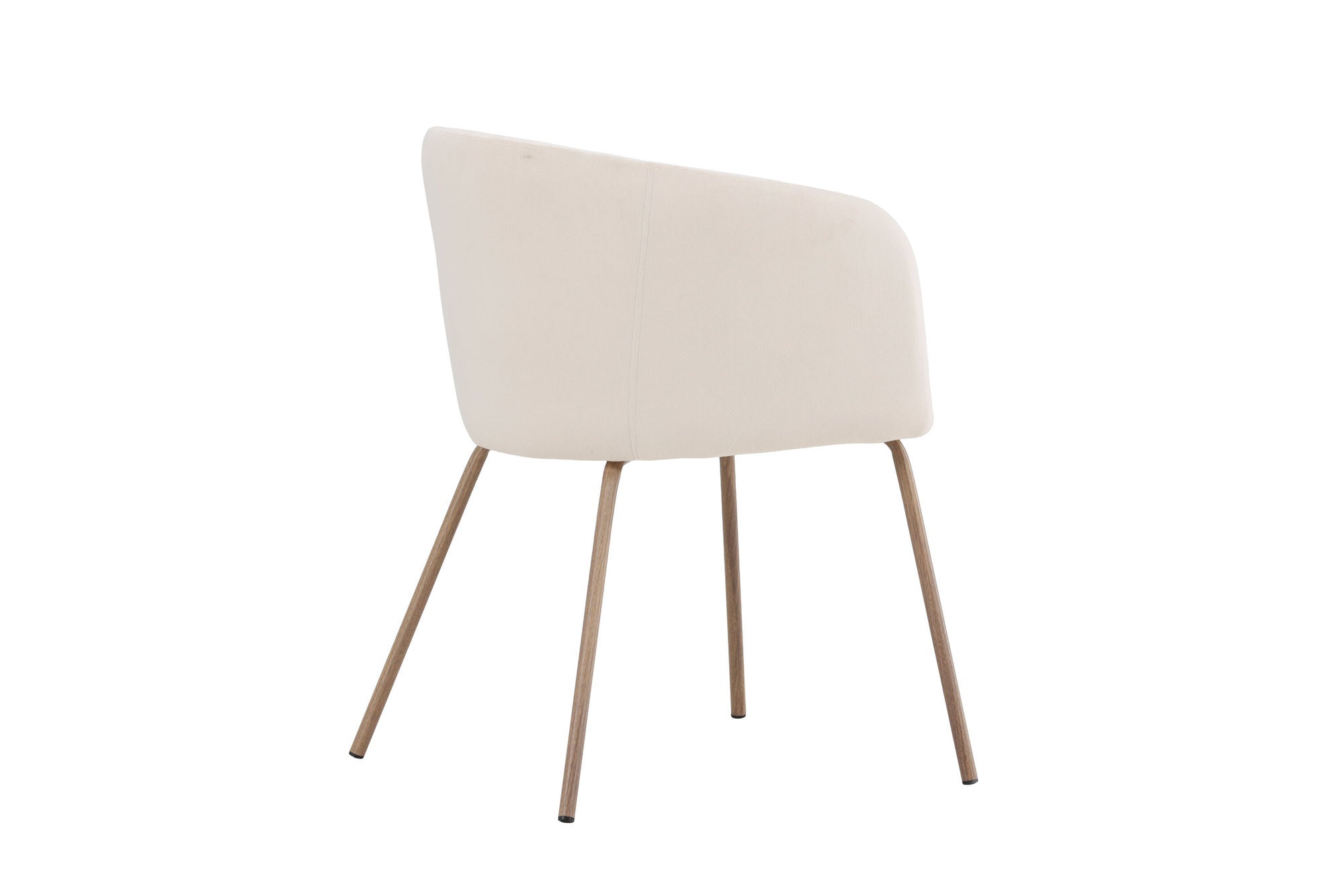 Venture Home Berit Spisebordsstol - Walnut Steel Legs / Cream Velvet