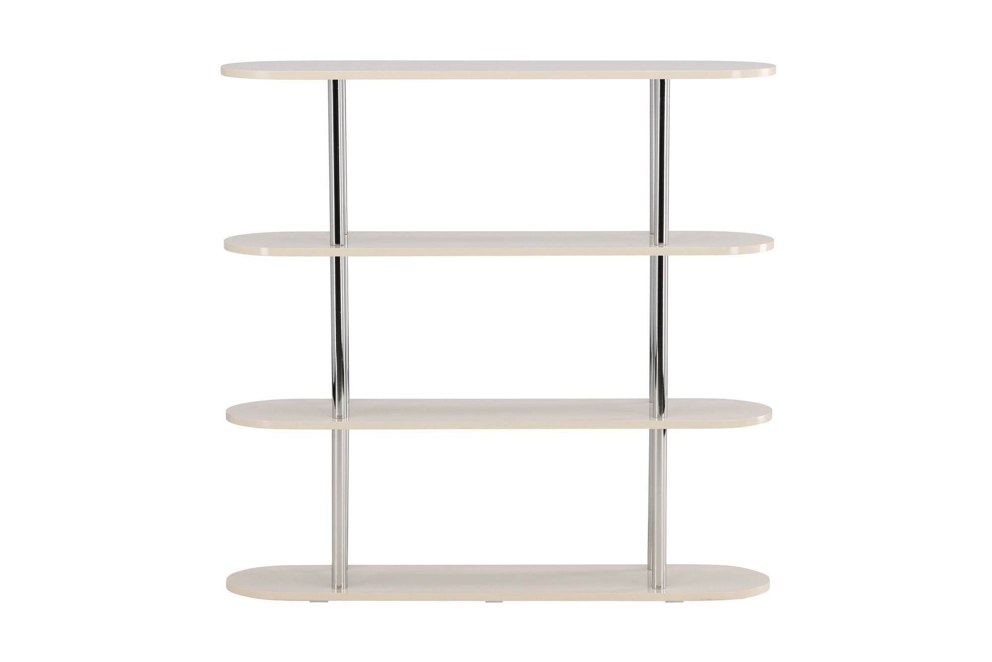 Venture Home Zino reol 120x30x116 cm - Silver Chrome / MDF Lacquer Painting
