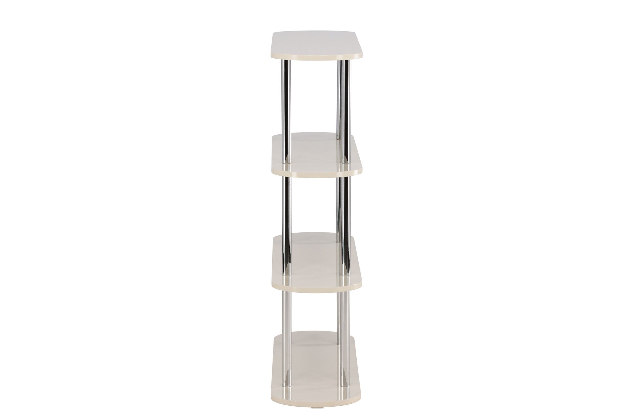 Venture Home Zino reol 120x30x116 cm - Silver Chrome / MDF Lacquer Painting