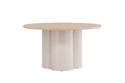 Venture Home Olivia Sofa bord ⌀80x45 cm - Beige / Whitewash