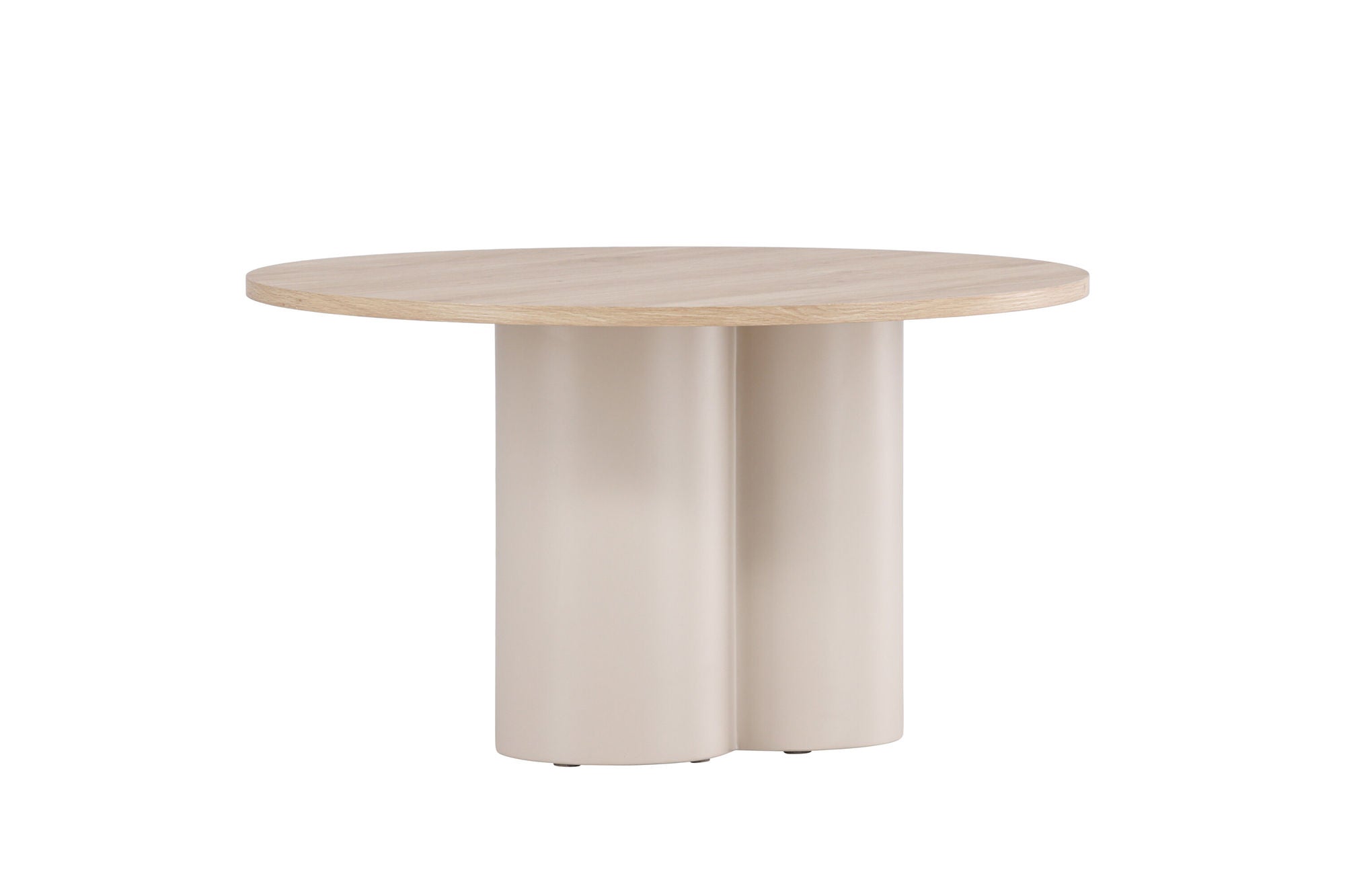 Venture Home Olivia Sofa bord ⌀80x45 cm - Beige / Whitewash