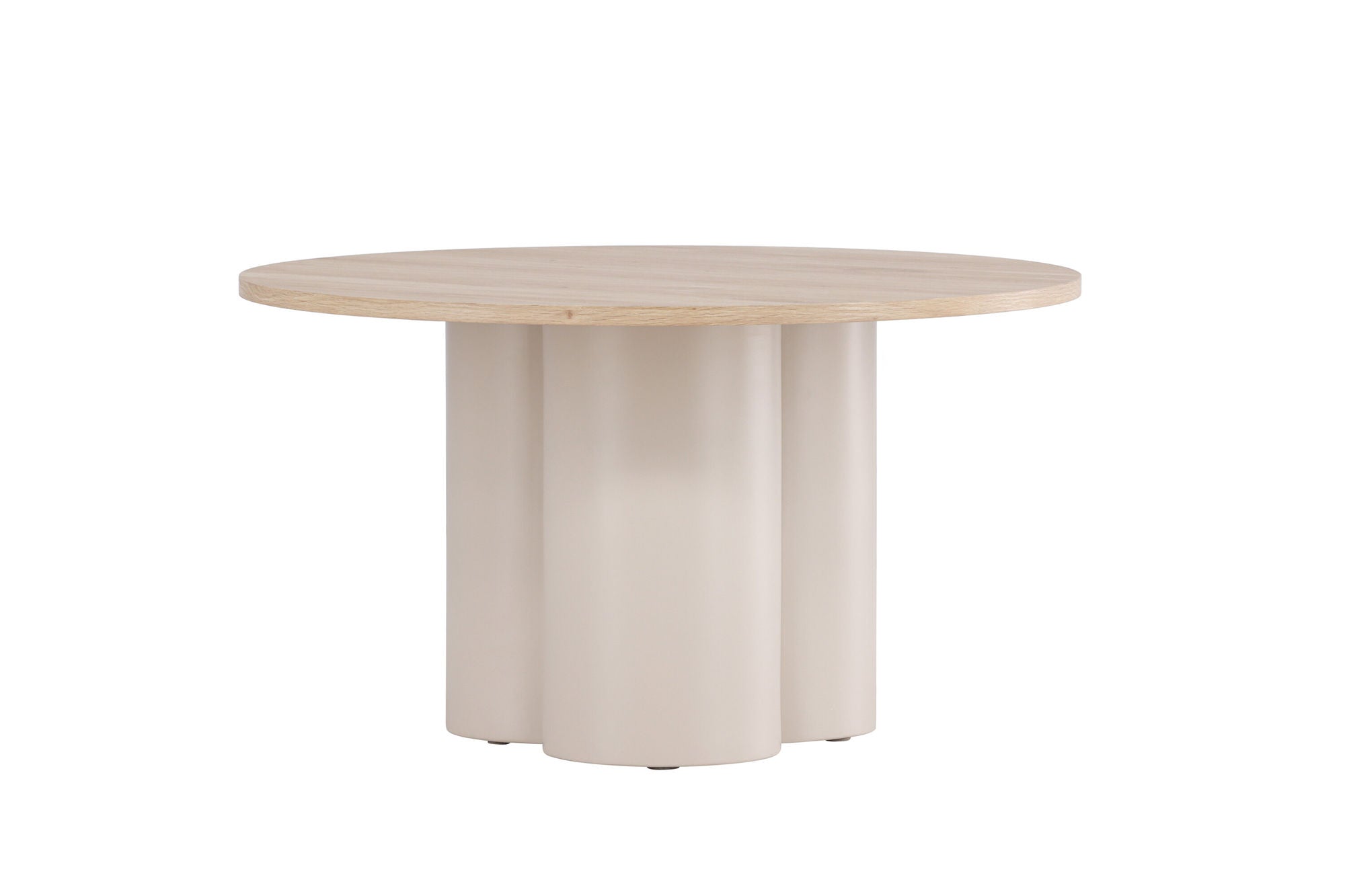 Venture Home Olivia Sofa bord ⌀80x45 cm - Beige / Whitewash