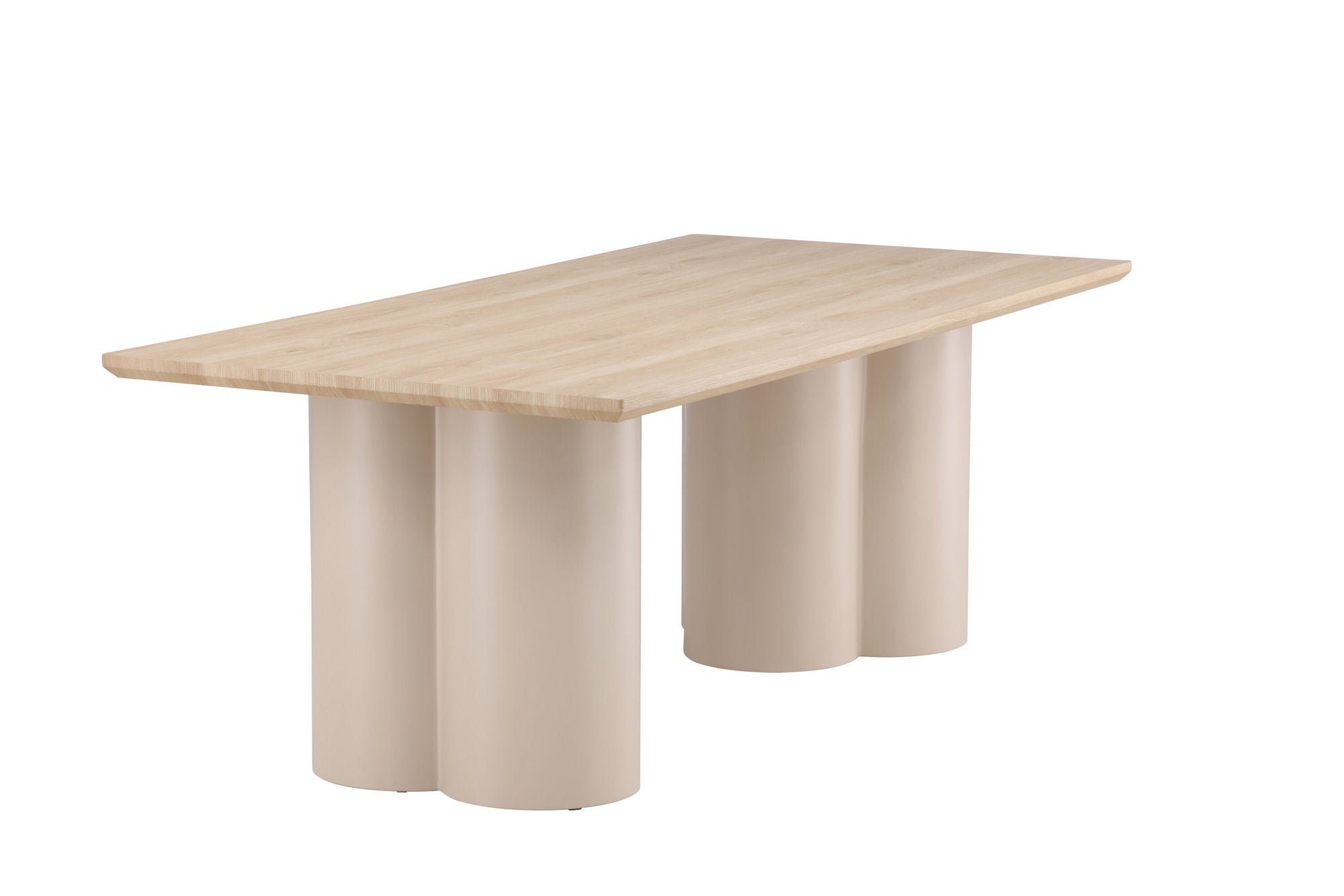 Venture Home Olivia Rectangular spisebord 100x210 cm - Beige / Whitewash