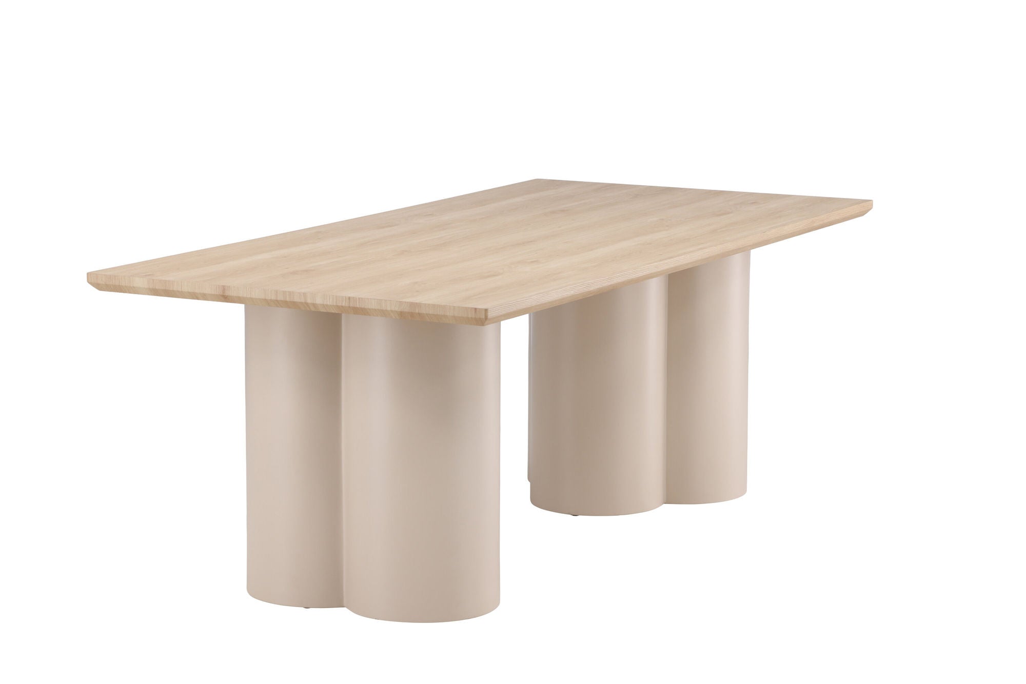 Venture Home Olivia Rectangular spisebord 100x210 cm - Beige / Whitewash