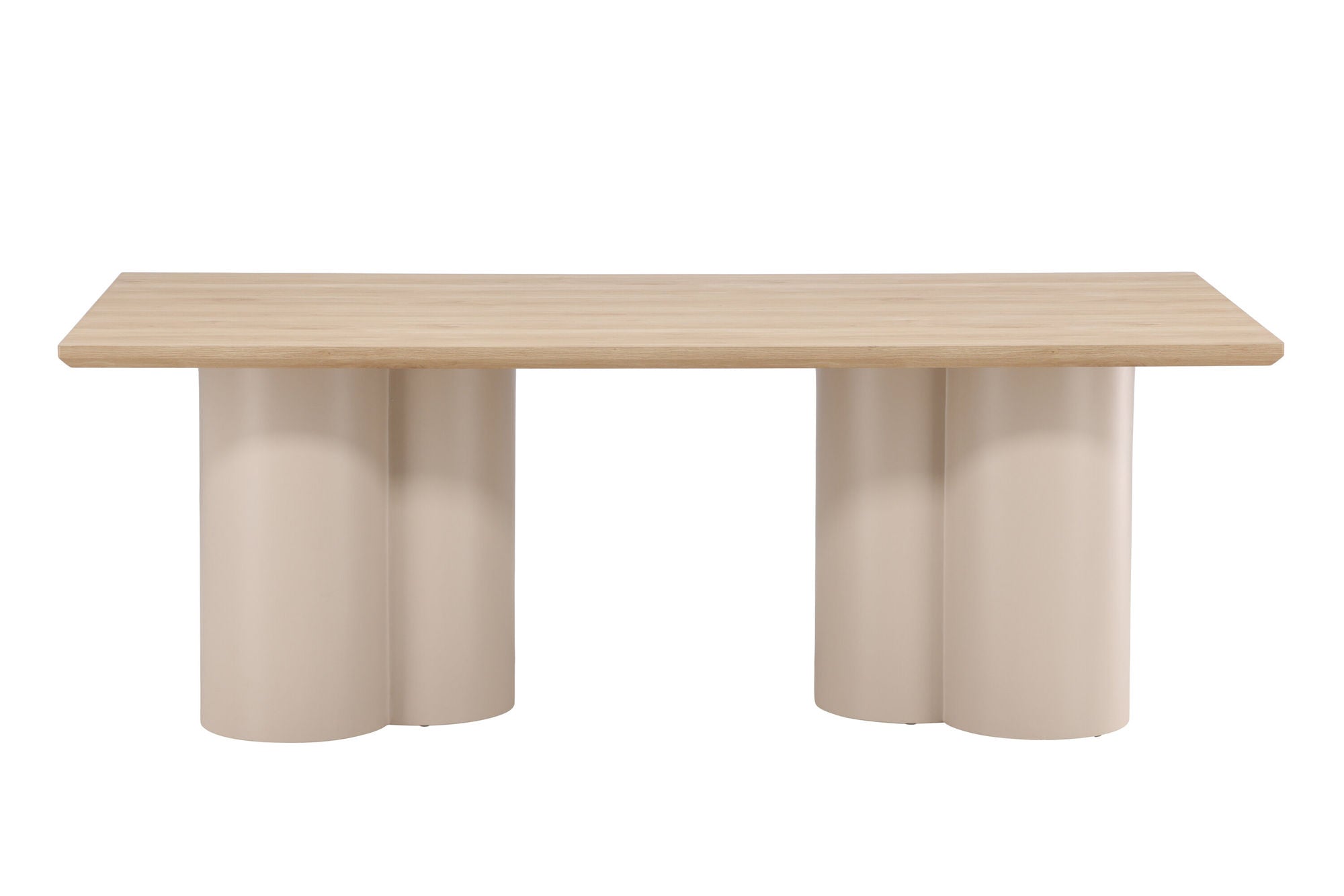 Venture Home Olivia Rectangular spisebord 100x210 cm - Beige / Whitewash