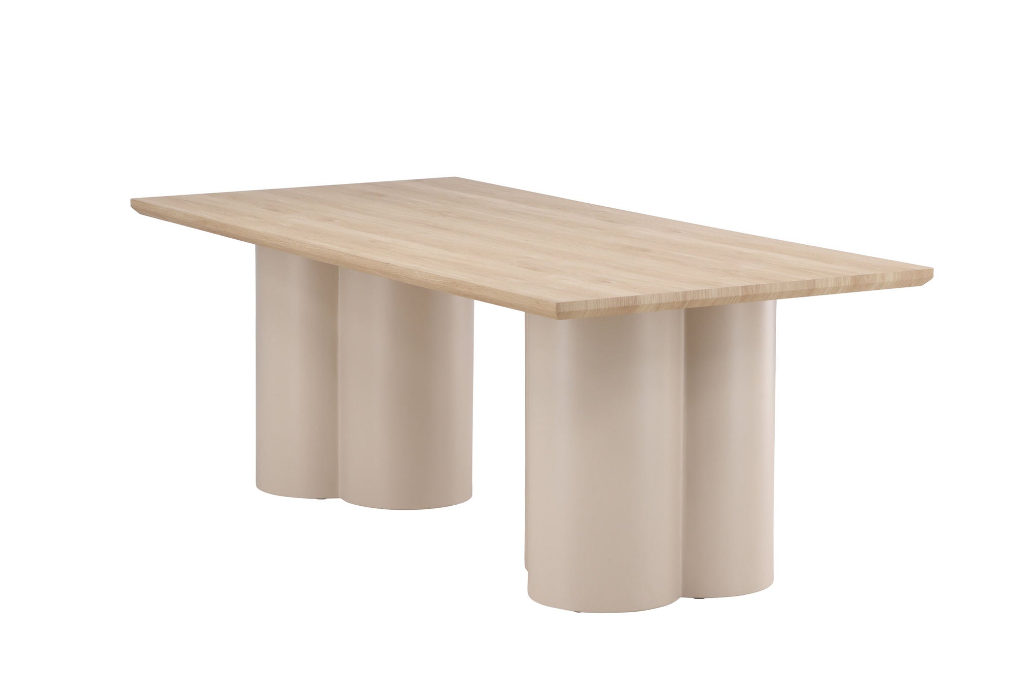 Venture Home Olivia Rectangular spisebord 100x210 cm - Beige / Whitewash