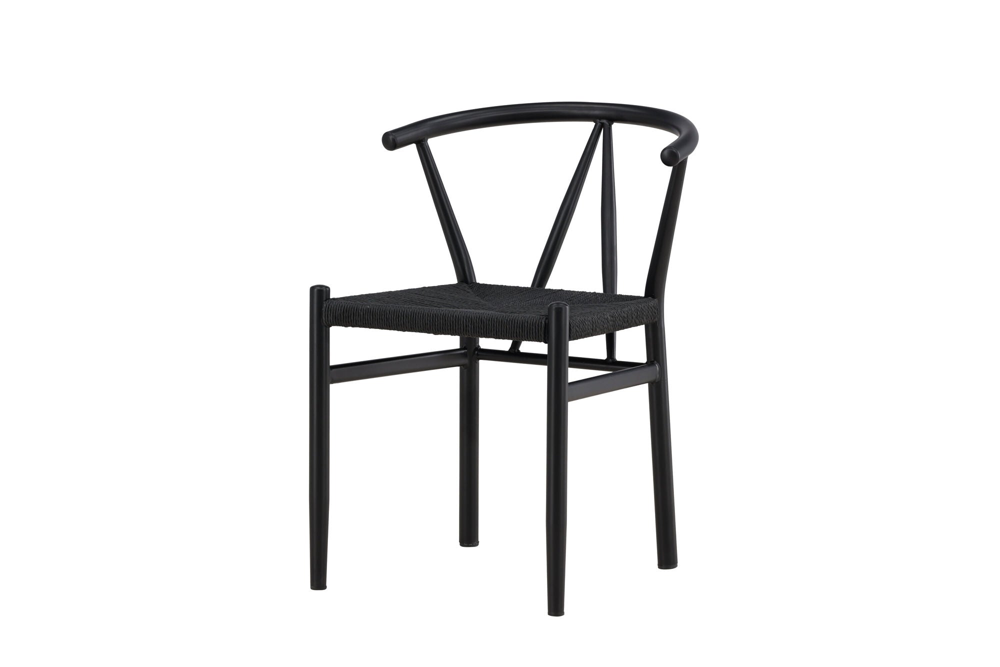 Venture Home Alfons Spisebordsstol - Black Steel / Black Rope