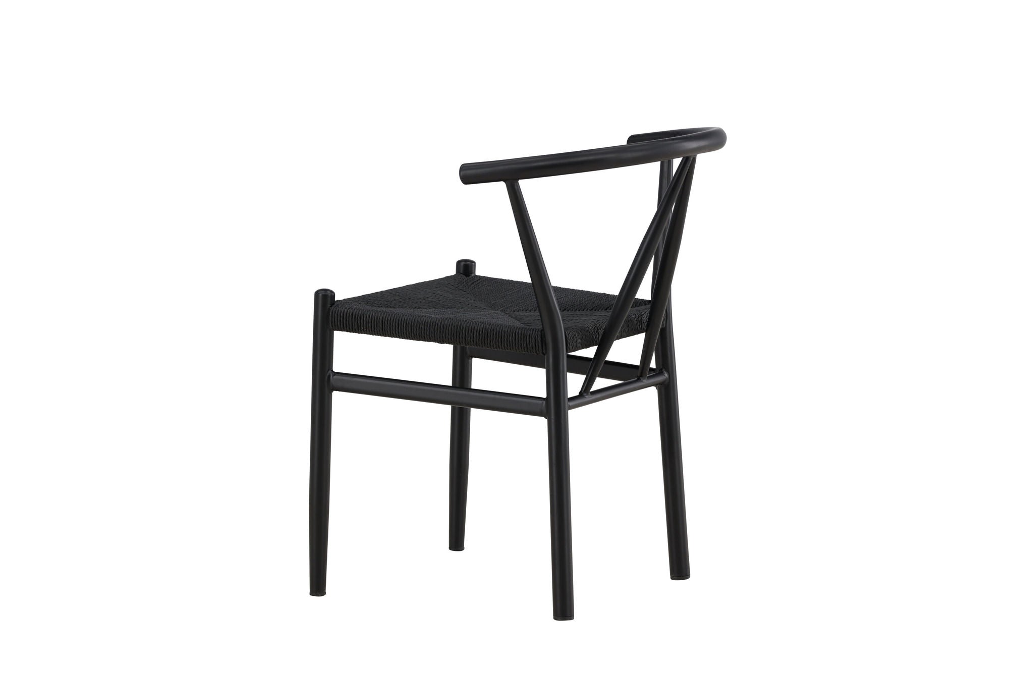 Venture Home Alfons Spisebordsstol - Black Steel / Black Rope