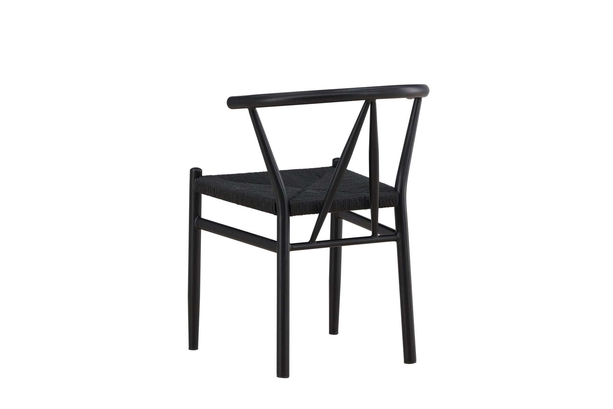 Venture Home Alfons Spisebordsstol - Black Steel / Black Rope
