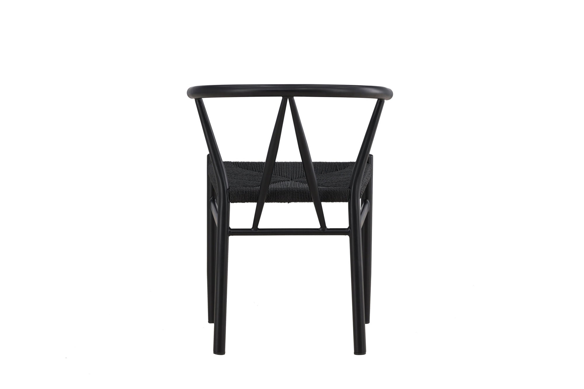Venture Home Alfons Spisebordsstol - Black Steel / Black Rope