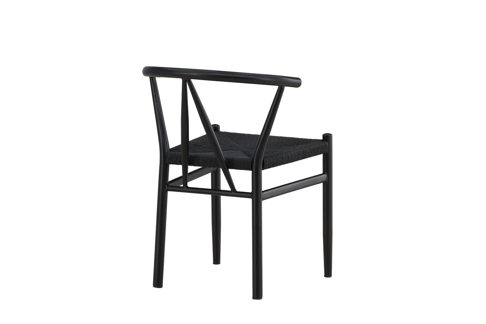 Venture Home Alfons Spisebordsstol - Black Steel / Black Rope