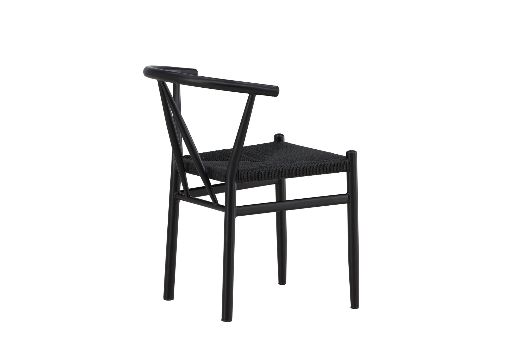 Venture Home Alfons Spisebordsstol - Black Steel / Black Rope