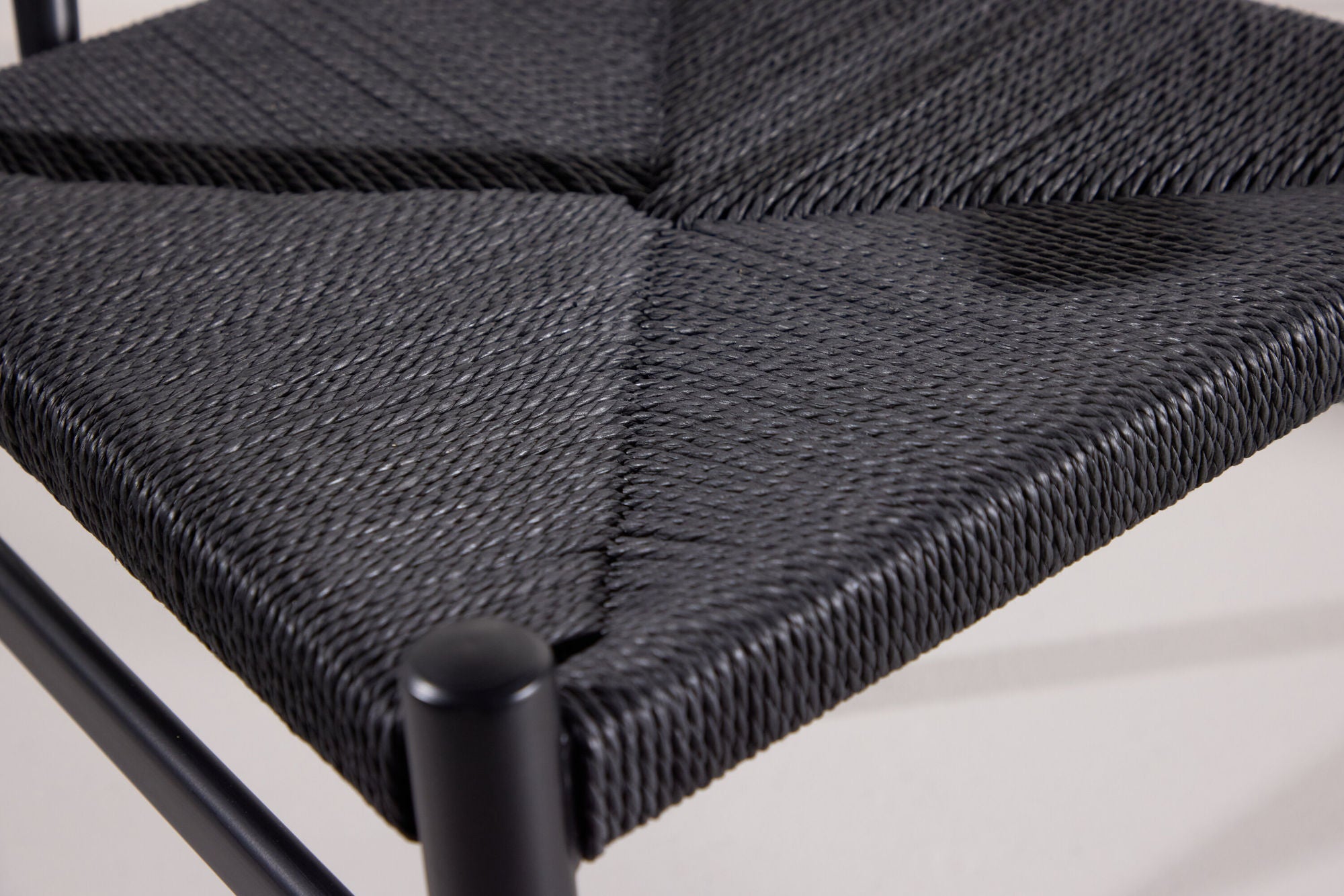 Venture Home Alfons Spisebordsstol - Black Steel / Black Rope