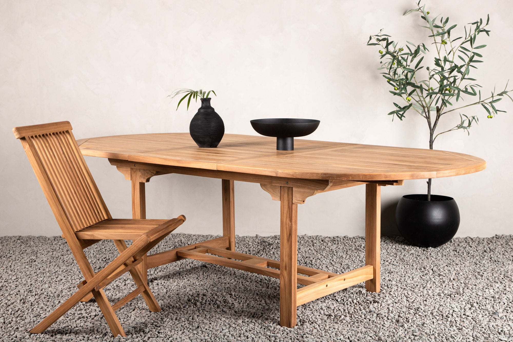 Venture Home Kenya Oval spisebord 180/240*120*H75 -Teak