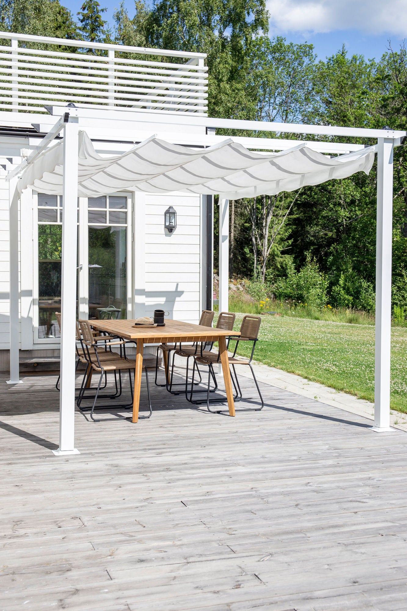 Venture Home Lazio Pergola Steel - White / 400*400*