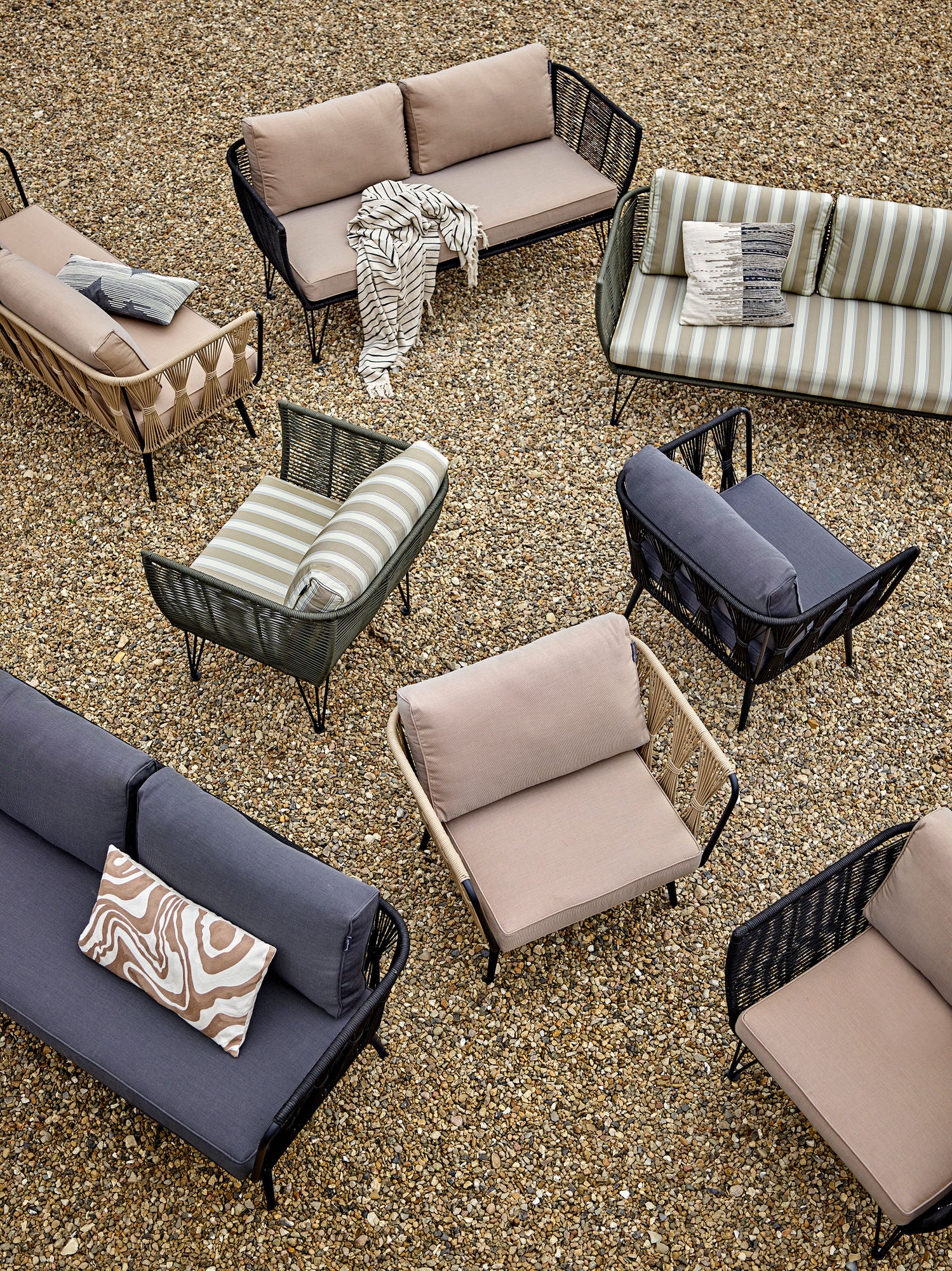 Bloomingville Pavone Sofa, Brun, Metal