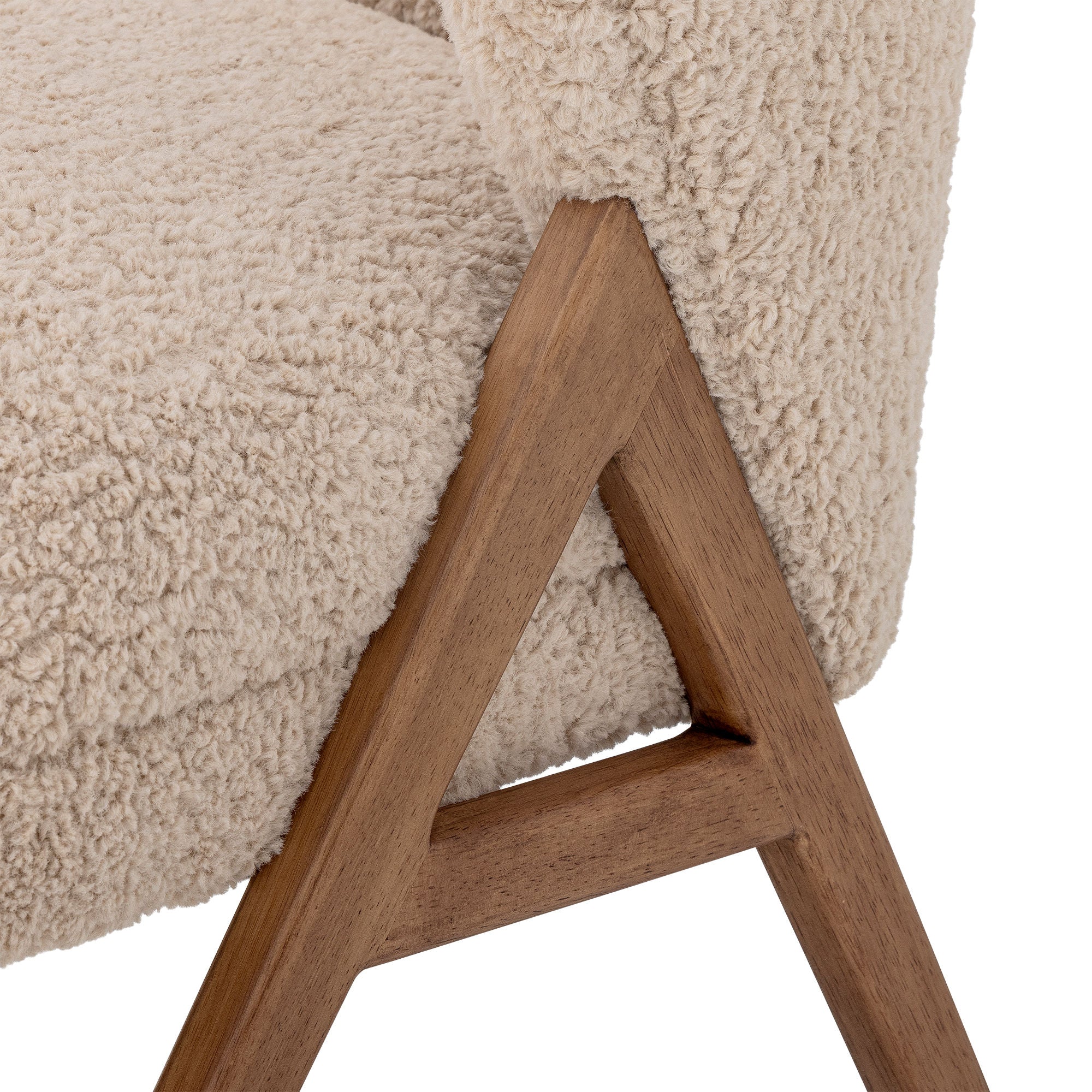 Bloomingville Camino Loungestol, Natur, FSC®100%, Gummitræ