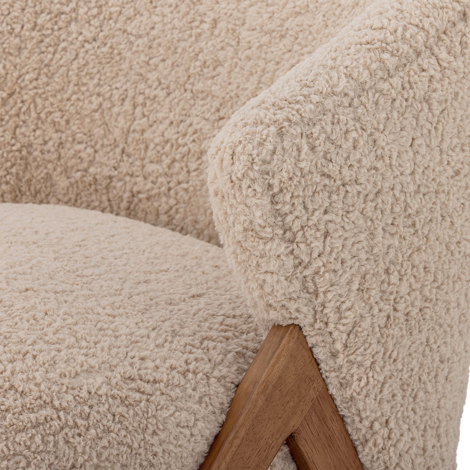 Bloomingville Camino Loungestol, Natur, FSC®100%, Gummitræ