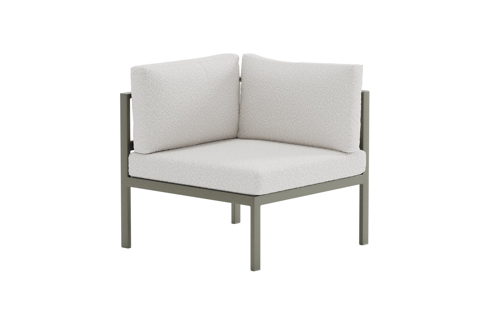 Venture Home Copacabana Sofa Module hjørne - Brown / White Bouclé