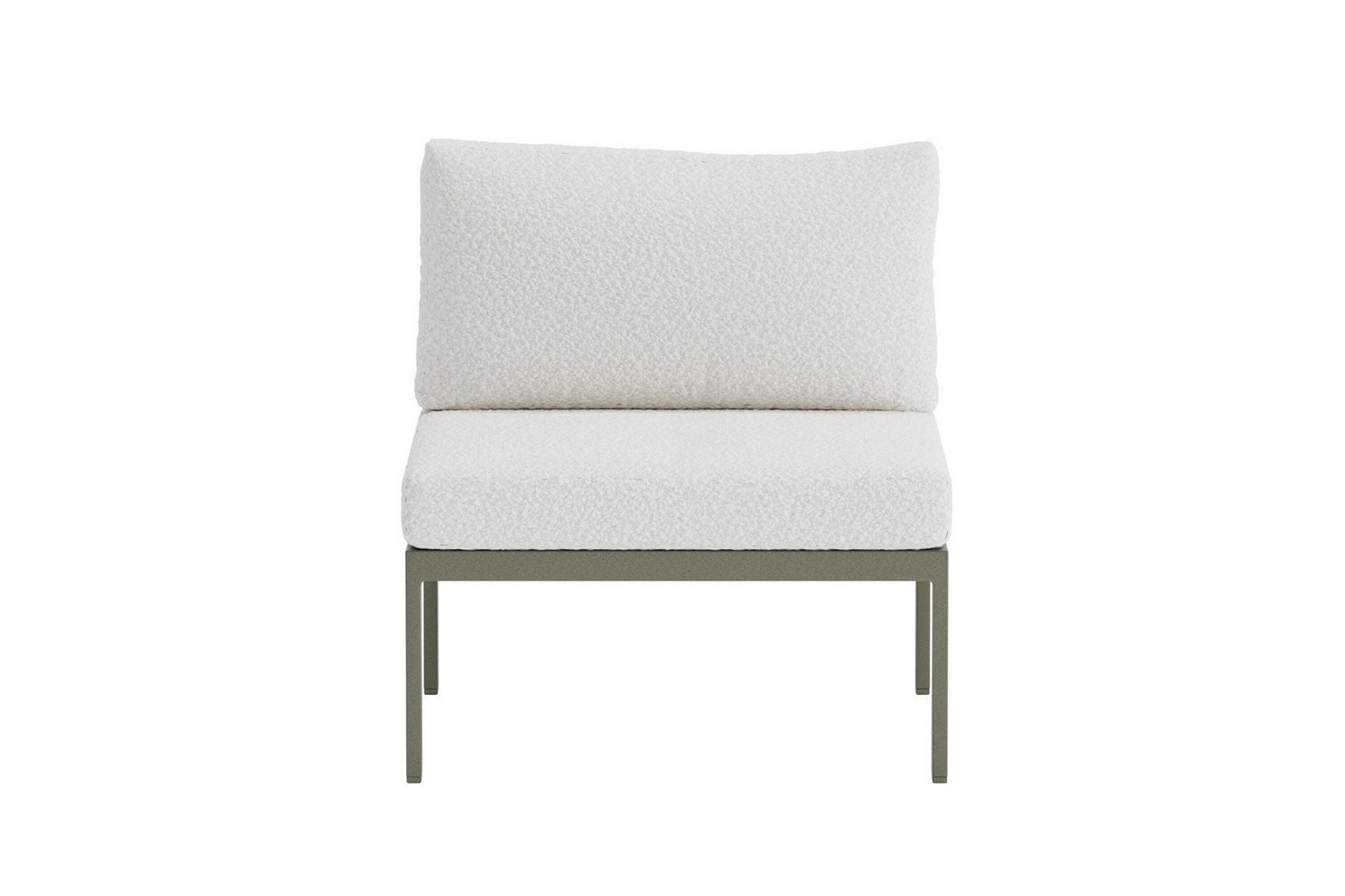 Venture Home Copacabana Sofa Module Middle - Brown / White Bouclé