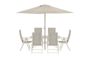 Venture Home Brekki Dining Set inc. Umbrella - Beige / Beige