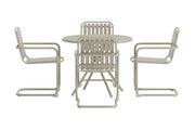 Venture Home Chios rund Dining Set - Beige / Beige