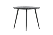 Venture Home Break - spisebord rund- Black / Black - Alu / Aintwood - 90ø