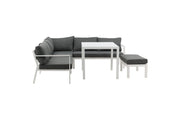 Venture Home Ramos - hjørne Sofa- White / Grey - Aluminium -