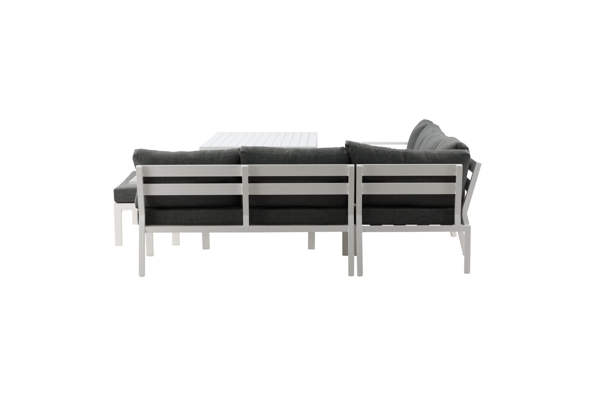 Venture Home Ramos - hjørne Sofa- White / Grey - Aluminium -