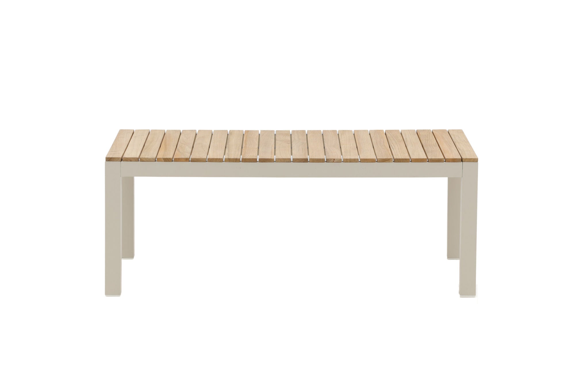 Venture Home Brasilia Sofa bord - Beige alu / teakslats