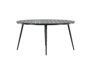 Venture Home Break - spisebord rund- Black / Black - Alu / Aintwood - 150ø