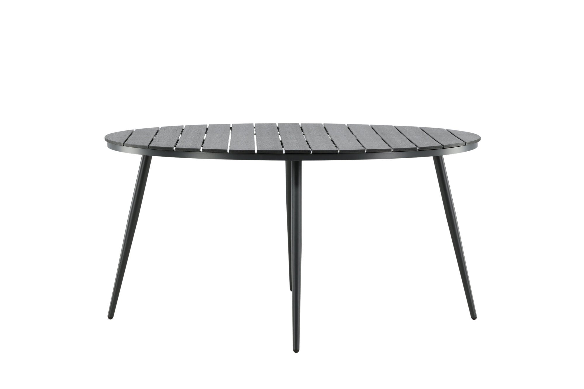 Venture Home Break - spisebord rund- Black / Black - Alu / Aintwood - 150ø