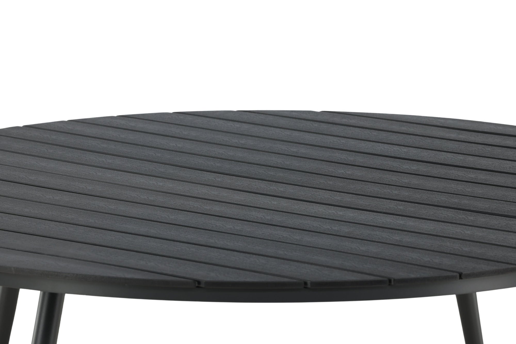Venture Home Break - spisebord rund- Black / Black - Alu / Aintwood - 150ø