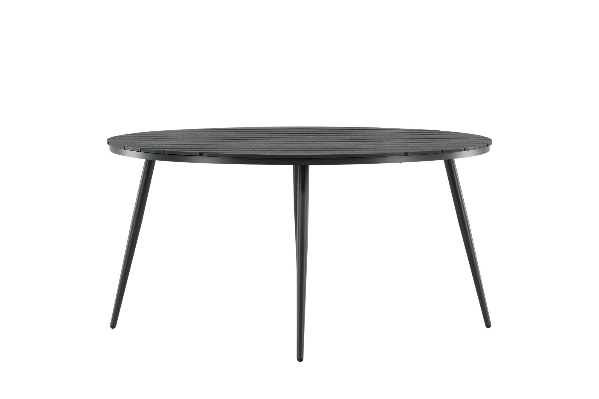 Venture Home Break - spisebord rund- Black / Black - Alu / Aintwood - 150ø