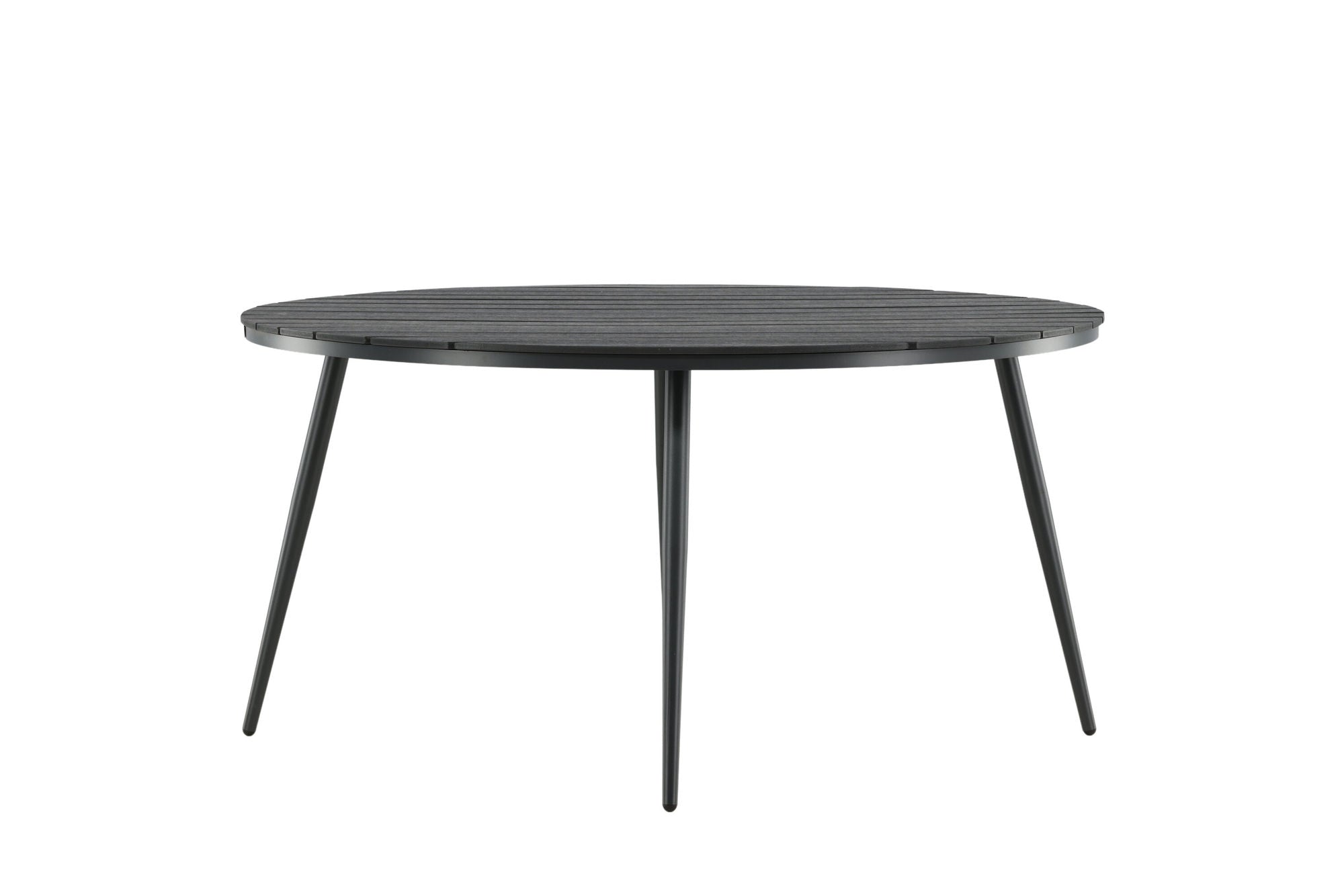 Venture Home Break - spisebord rund- Black / Black - Alu / Aintwood - 150ø