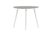 Venture Home Break - spisebord rund- White / Grey - Alu / Aintwood - 90ø