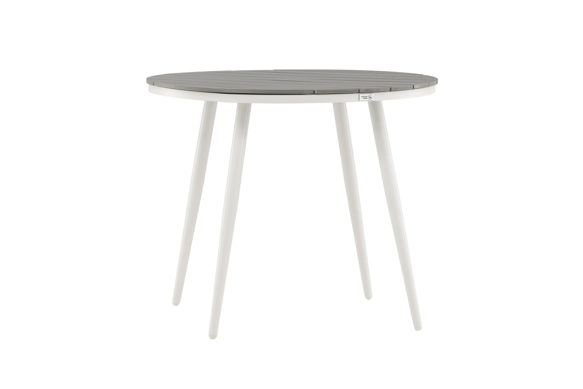 Venture Home Break - spisebord rund- White / Grey - Alu / Aintwood - 90ø