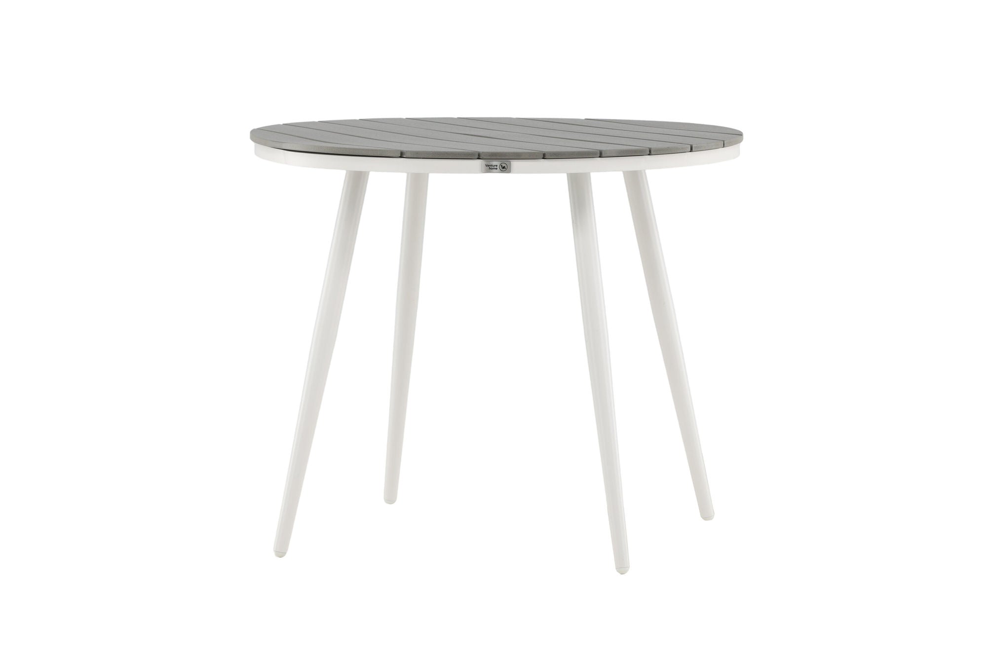 Venture Home Break - spisebord rund- White / Grey - Alu / Aintwood - 90ø