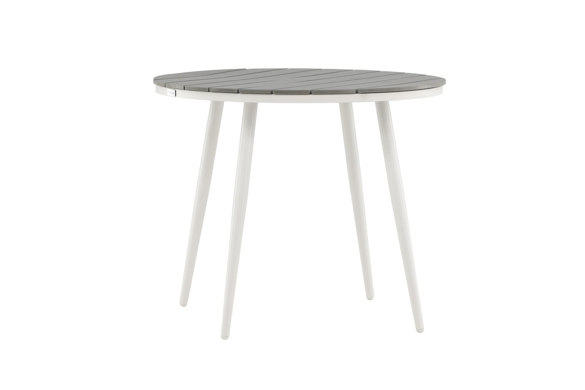 Venture Home Break - spisebord rund- White / Grey - Alu / Aintwood - 90ø