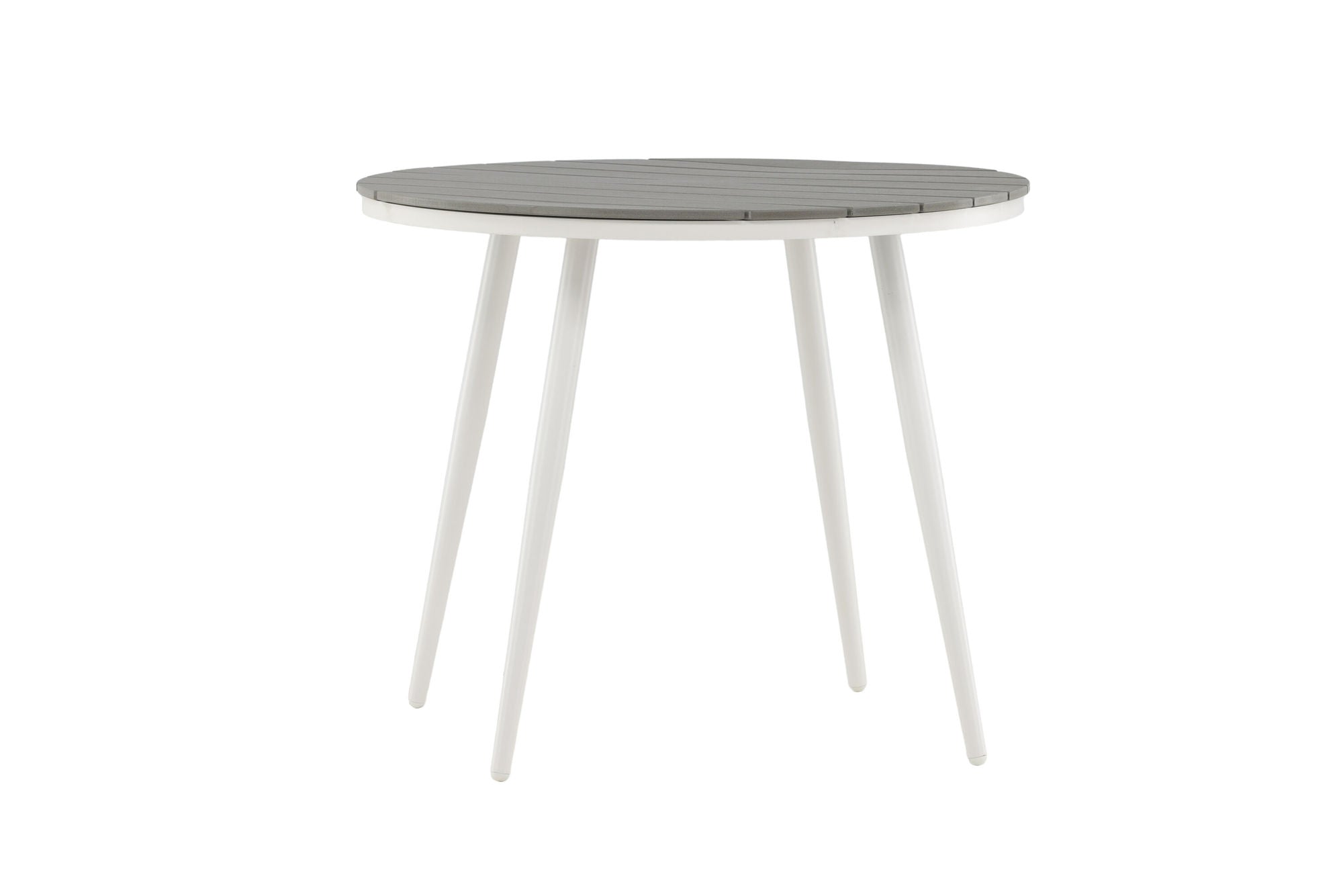 Venture Home Break - spisebord rund- White / Grey - Alu / Aintwood - 90ø