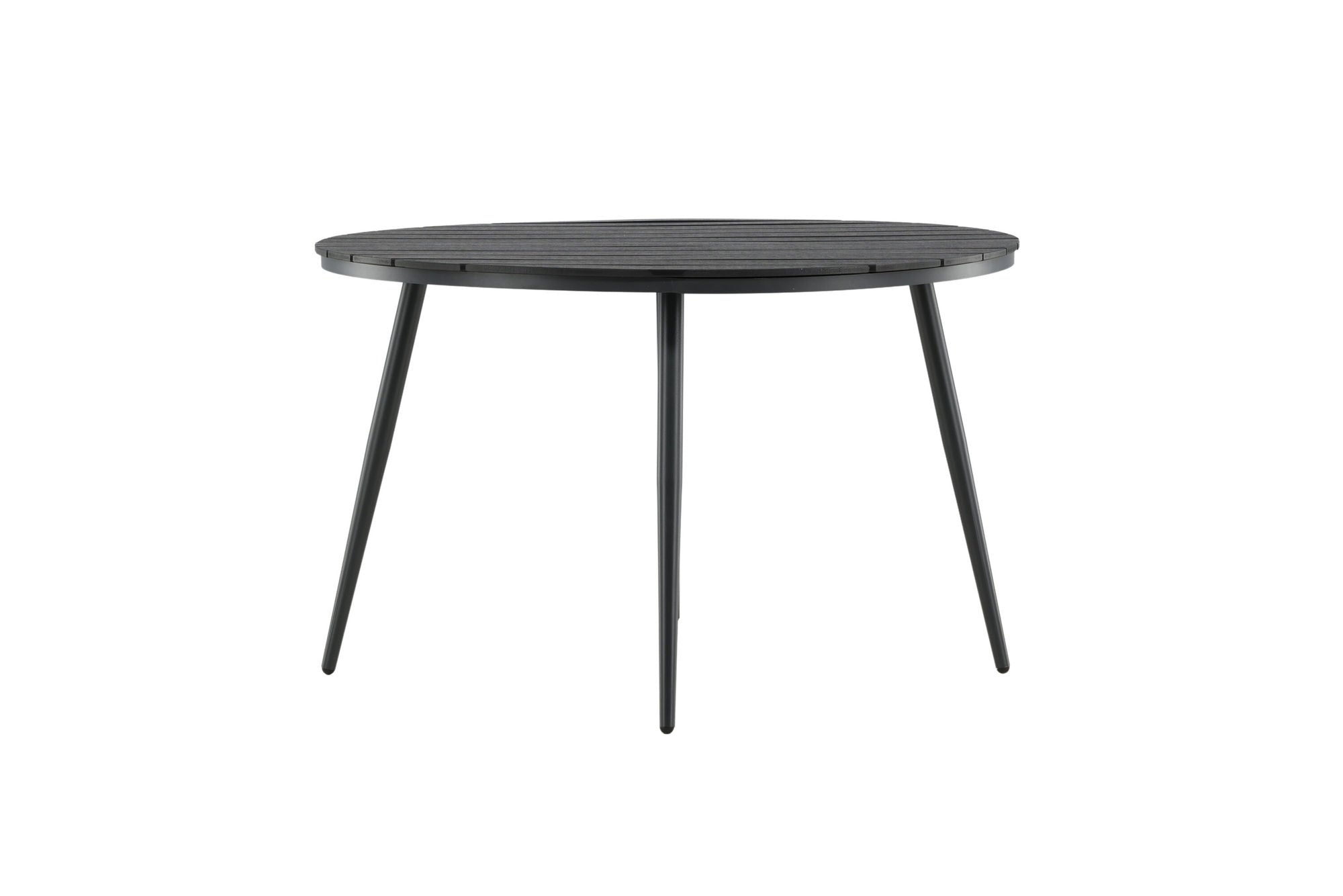 Venture Home Break - spisebord rund- Black / Black - Alu / Aintwood - 120ø
