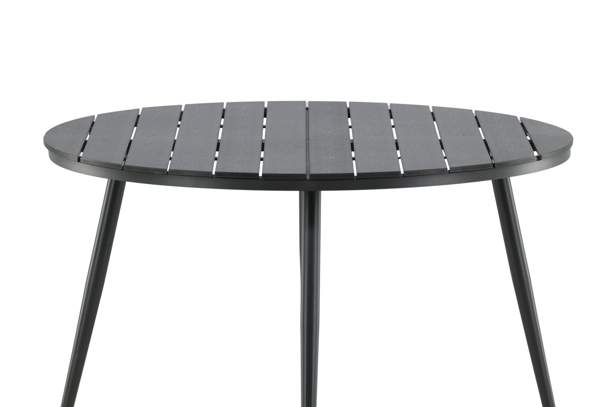 Venture Home Break - spisebord rund- Black / Black - Alu / Aintwood - 120ø