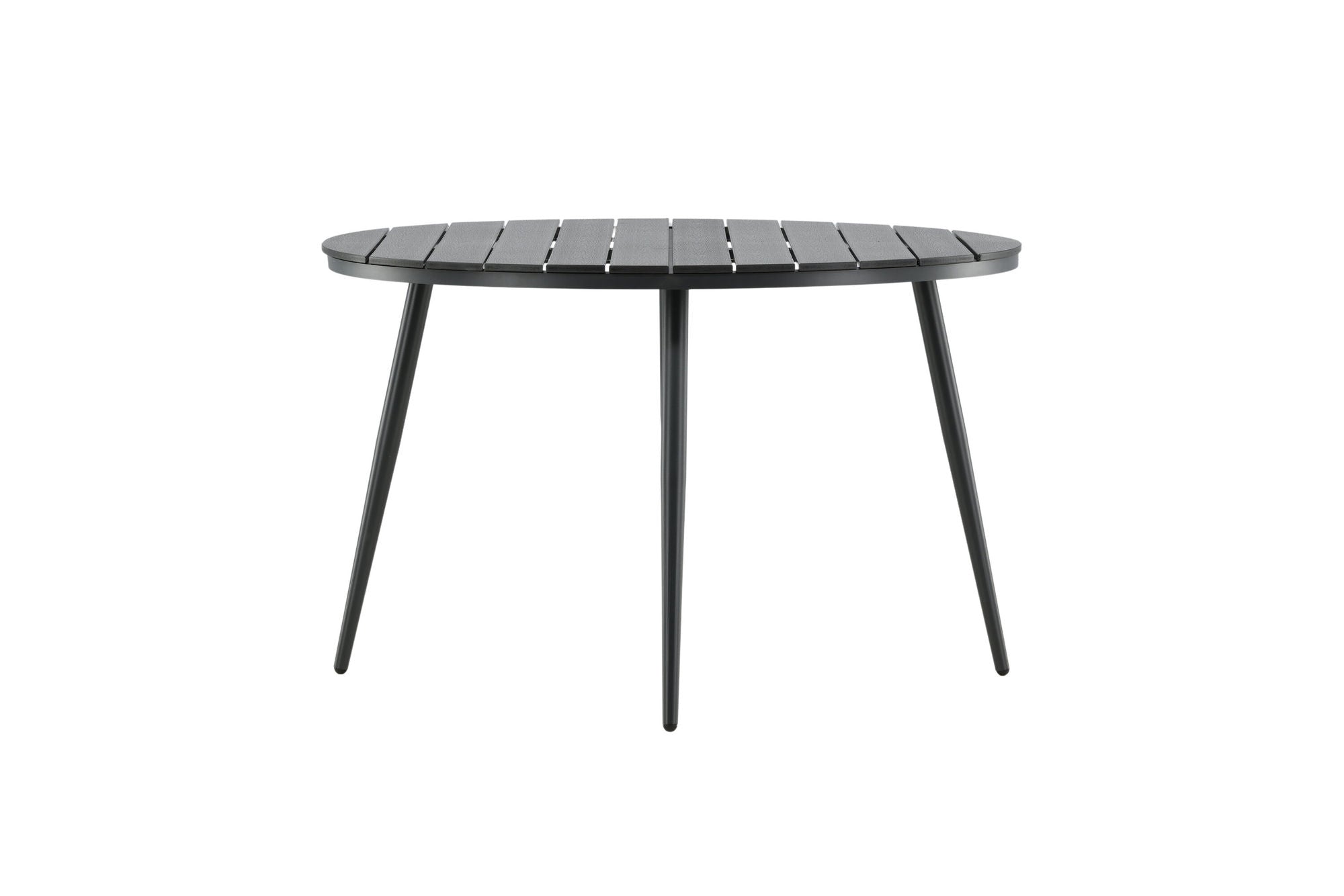 Venture Home Break - spisebord rund- Black / Black - Alu / Aintwood - 120ø