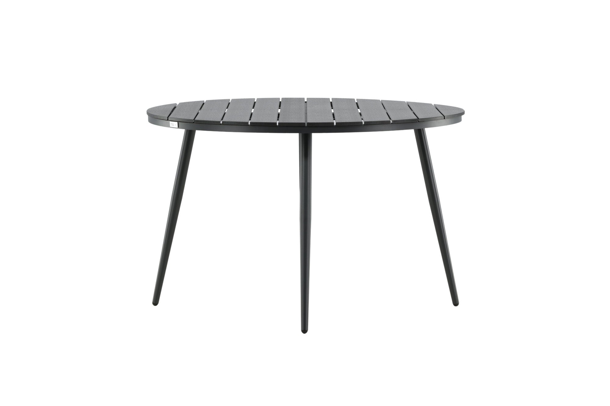 Venture Home Break - spisebord rund- Black / Black - Alu / Aintwood - 120ø