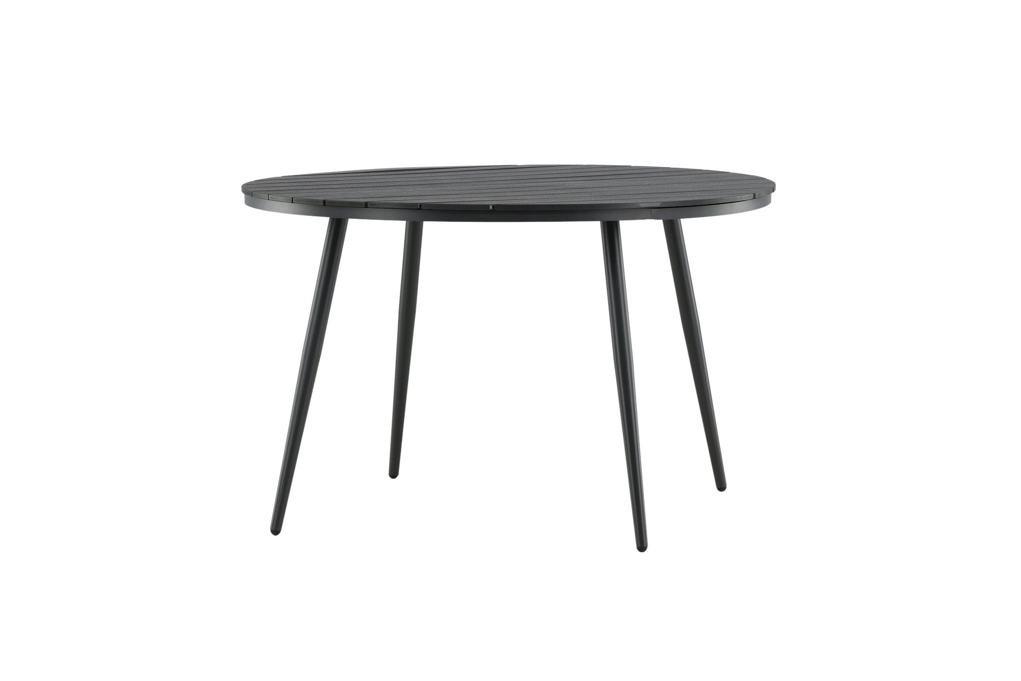 Venture Home Break - spisebord rund- Black / Black - Alu / Aintwood - 120ø